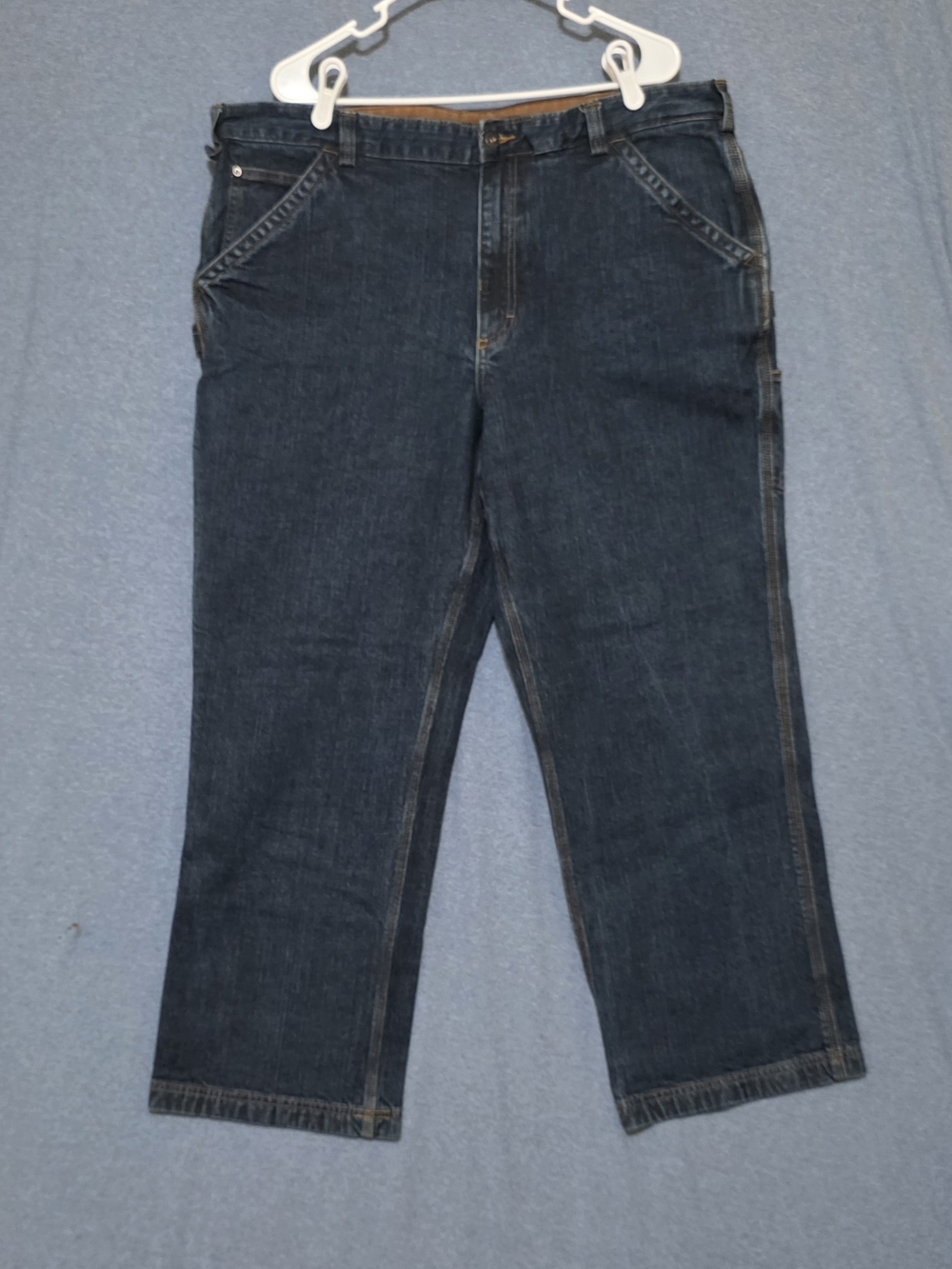 Duluth Trading Co Dark Blue Flex Ballroom Relaxed Carpenter Jeans